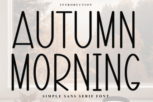 Autumn Morning Typeface Review for Festive Branding