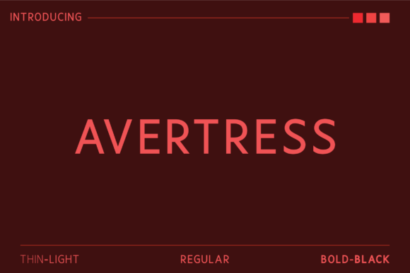 Avertress Typeface for Modern Branding