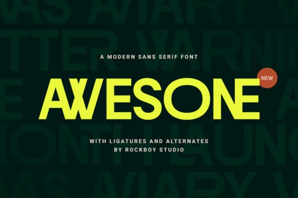 Awesone Typeface for Modern Editorial Design