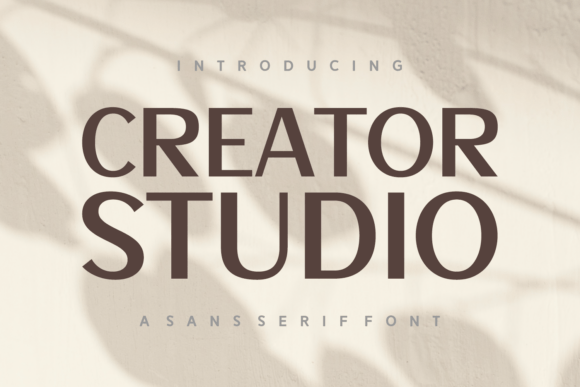 Creator Studio Font for Modern Brand Identity