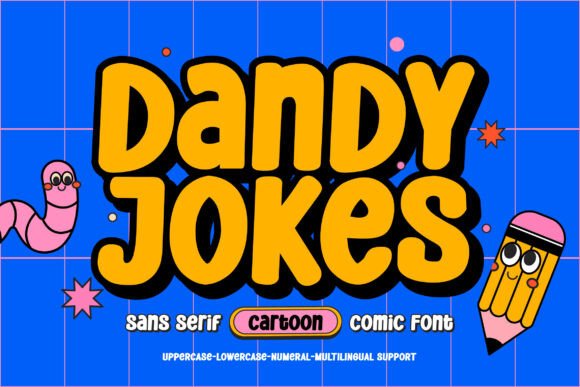Dandy Jokes: A Retro Hipster Typeface for Modern Editors