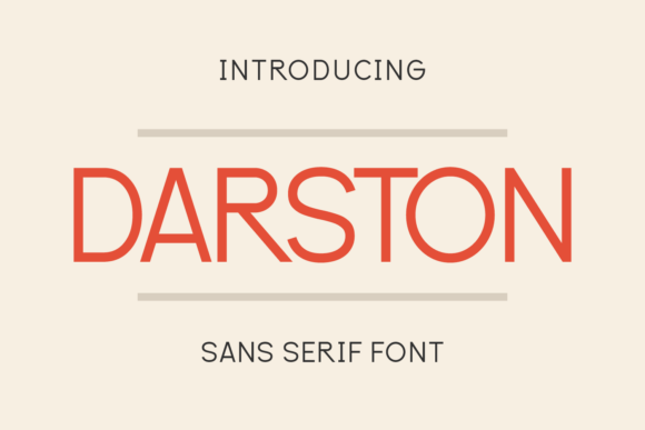 Darston: A Modern Sans Serif Font for Web Design