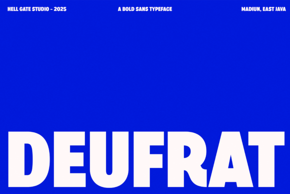 Deufrat: A Bold Sans Serif for Modern Editorial Design