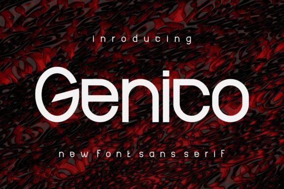 Genico Typeface for Bold Brand Identity
