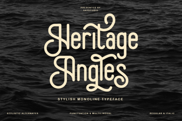 Heritage Angles: A Rounded Sans Serif Typeface for Modern Web Design