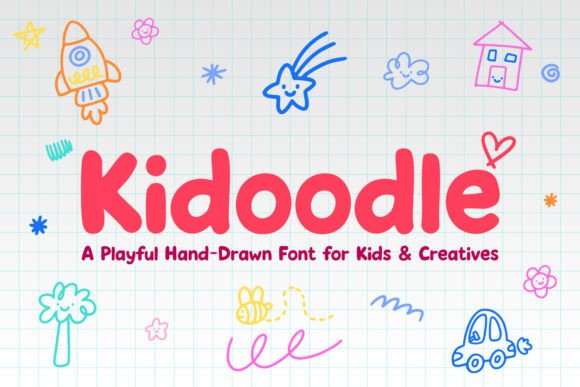 Kidoodle: A Playful Hand-Drawn Typeface for Joyful Brands