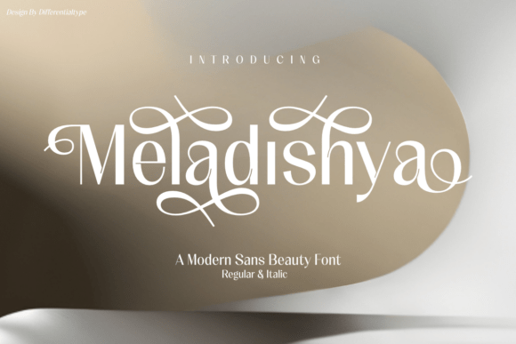 Meladishya Typeface for Elegant Branding