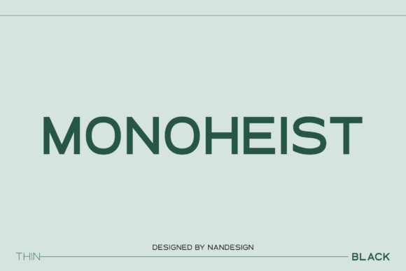 Monoheist Font: Modern Sans Serif for Web Design