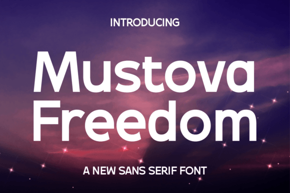 Mustova Freedom Typeface for Modern Branding