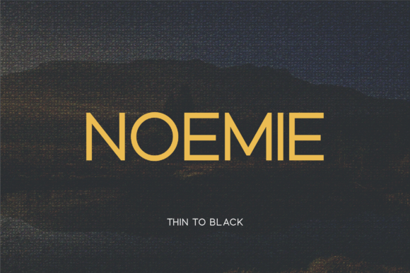 Noemie: A Modern Sans Serif Typeface for Web Design