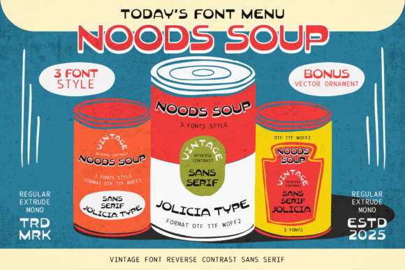 Noods Soup: The Retro Sans Serif Font for Marketers