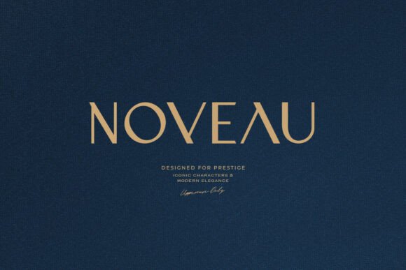Noveau: A Luxurious Uppercase Typeface for Editorial Design