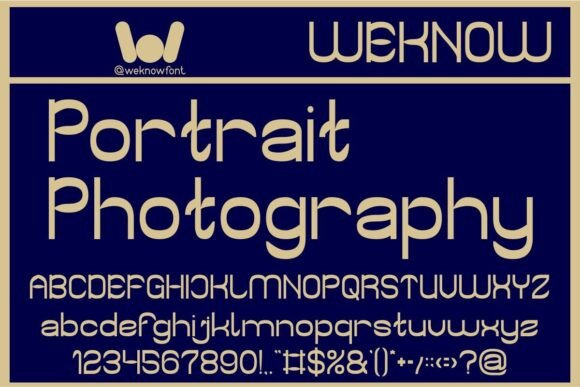 Portrait Photography Font for Modern Branding