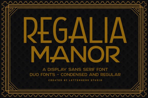 Regalia Manor Font for Bold Campaign Headlines