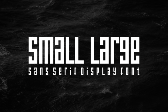 Small Large Typeface for Editorial Design