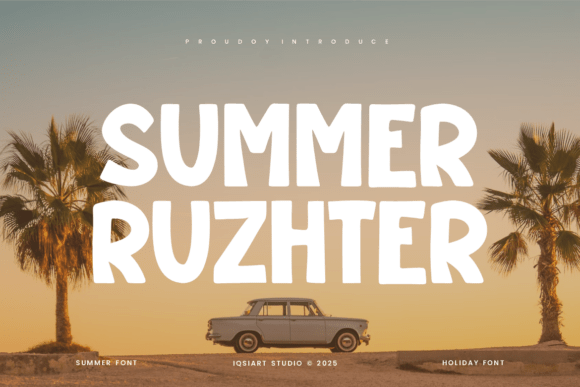 Summer Ruzhter Font for Friendly Campaigns