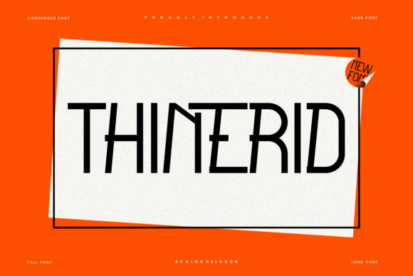 Thinerid: A Sweet Sans Serif Font for Brands