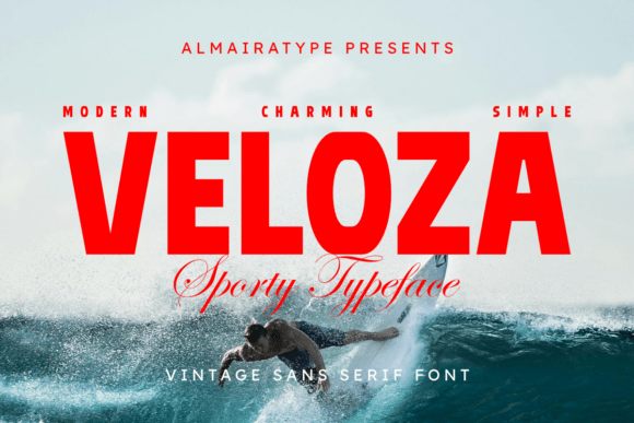 Veloza: A Bold Vintage Sans Serif Typeface