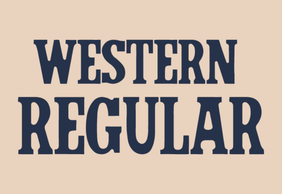 Western Regular Typeface for Editorial Design